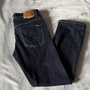Volcom Men's Dark Blue Straight Jeans